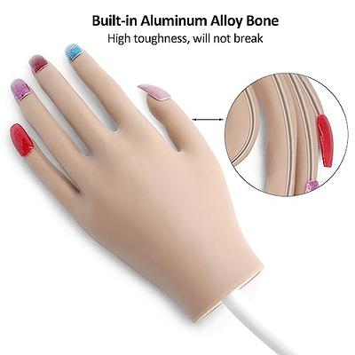 Practice Hand for Acrylic Nails Hand Practice, Built-in Aluminum Alloy  Bracket, Fingers Won't Break, Flexible Silicone Nail Practice Hands Nail  Maniquin Hand, Nails Will Not Fall Off (Brown) - Yahoo Shopping