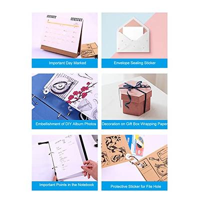 FastUU Hole Punch Reinforcers Stickers, Small Volume are Against Posting  DIY Production Paper Hole Reinforcements for Home(Transparent) - Yahoo  Shopping