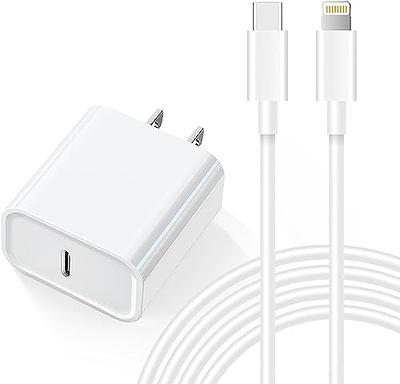 USB Wall Charger, [MFi Certified] iPhone Charger Lightning Cable 6FT(4PACK)  Fast Charging Data Sync Cords Dual Port USB Plug Compatible with iPhone