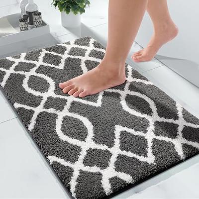 Yimobra Bath Rug Mat, 32 x 20, Soft Shaggy Chenille Bathroom Rugs, Large  Size, Super Absorbent & Thick, Non-Slip, Machine Washable Bathroom mat,  Bath