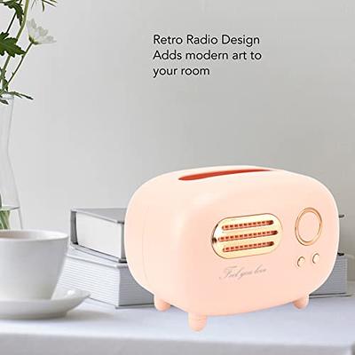 Vintage Pink Toilet Tissue Holder with Radio