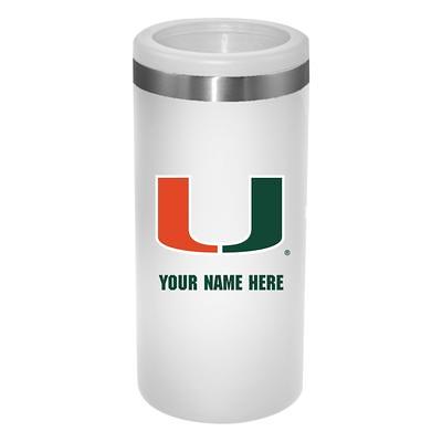 Miami Hurricanes 12 oz Tie-Dye Slim Can Koozie Tumbler