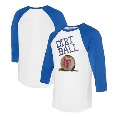 Toronto Blue Jays Tiny Turnip Infant Baseball Love Raglan 3/4 Sleeve T-Shirt  - White/Royal