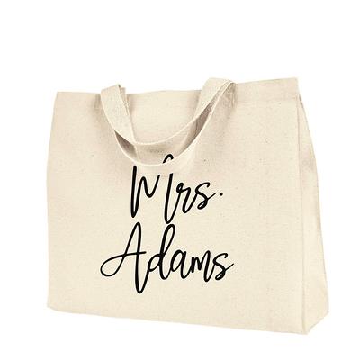 Personalized Bachelorette Party Canvas Tote Bag - Personalized Brides