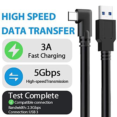 Link Cable 16FT Compatible for Oculus/Meta Quest 2/Pro, USB3.2 Gen 1 Type A  to C Charging Cable for VR Headset Gaming PC, High Speed Data Transfer and