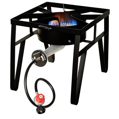 Flame King 120,000 BTU, 0-20 psi, Turkey Fryer Single Propane Burner Outdoor Cooker