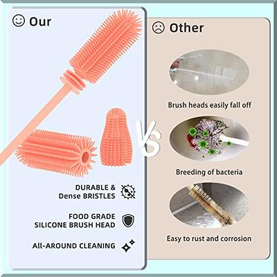 2pcs/set Multifunctional Fruit And Vegetable Brush, Silicone Dish