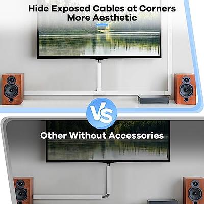 ZhiYo Wire Covers for 2 Cords, 68in Wire Hider On Wall Mounted, White Cord  Cover Kit, Cable Cover Paintable, Cable Concealer for Exte