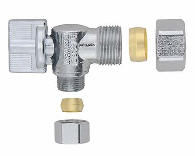 LD Valve-1/4 Turn Angle Stop Valve 5/8 OD Comp x 3/8-in OD Comp, Brass Compression  Angle Valve Water Shut Off Ball Valve for Faucet or Toilet Installation  (4-Pack） - Yahoo Shopping