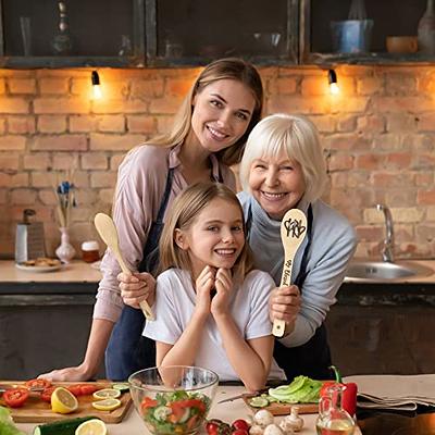 5pcs/pack Bamboo Wooden Measuring Spoon Set For Kitchen