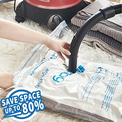 Spacesaver Vacuum Storage Bags (Large 5 Pack) Save 80% on Clothes Storage  Space - Vacuum Sealer Bags for Comforters, Blankets, Bedding, Clothing 