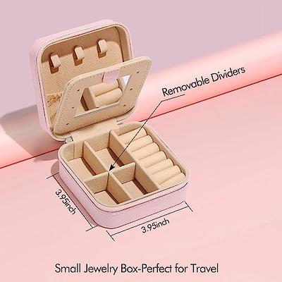 Parima Small Jewelry Box for Girls, Travel Initial Jewelry Box for
