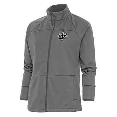 Women's Antigua Steel New Orleans Saints Metallic Logo Links Full-Zip Golf  Jacket - Yahoo Shopping