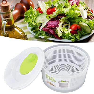 Joined Large Salad Spinner with Drain, Bowl, and Colander - Quick and Easy  Multi-Use Lettuce Spinner, Vegetable Dryer, Fruit Washer, Pasta and Fries