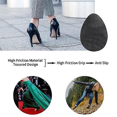 Non-Slip Shoes Pads Sole Protectors Adhesive, High Heels Anti-Slip Shoe  Grips (Black 4pairs)