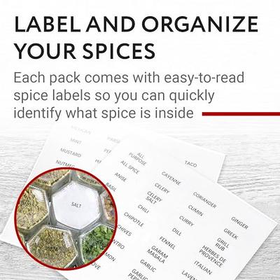 Impresa IMPRESA [15 Pack] Large 4oz Magnetic Spice Jars - Glass - Fridge  Mounted Spice Jars - Spice Rack - Stylish Spice Storage