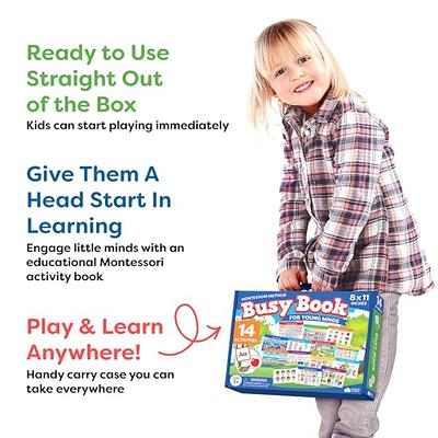 Montessori Busy Book for Toddlers Ages 3 and Up - Pre K Preschool