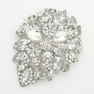 Large Rhinestone Brooch, Party Dress Pin Decoration, Silver Crystal Brooches  Pins Women, Bridal Sparkly Broaches Diy Crafts - Yahoo Shopping