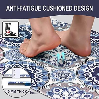 Kitchen Mat [2 PCS] Cushion Anti Fatigue Comfort Mat, Non Slip Memory Foam