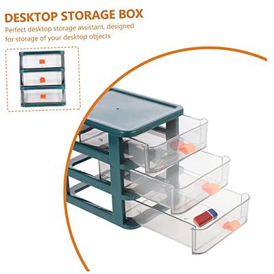 1pc Drawer Organizer, Small Drawer Type Desk Storage Cabinet, Plastic  Multi-layer Mini Storage Box, Home Stationery Storage Box, Office Supplies