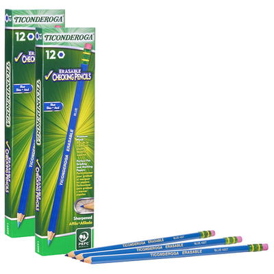 Crayola Erasable Colored Woodcase Pencils, 3.3 mm - 24 count