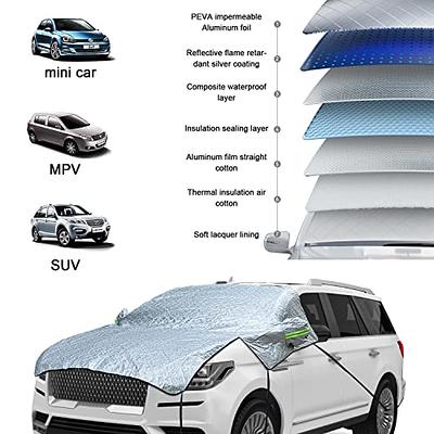 Extra Large Car Snow Cover Front Windshield Sunshade Thickened Snow Shield  Car Coat Cover Anti-ice Front Windscreen Protector