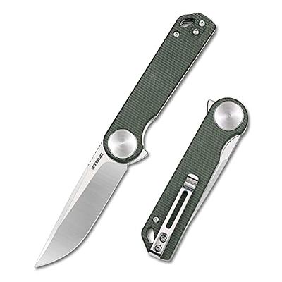  NedFoss Pocket Knife for Men, 4 inch D2 Steel Folding Knife  with Clip, G10 Handle, Safety Liner Lock, Sharp Pocket Knives, Survival  Knife for Hiking Camping Gifts for Men : Tools