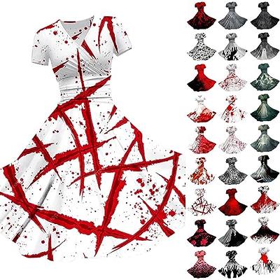 Bloody Halloween Dresses for Women, Casual Fashion Hallowee Pattern Swing  Dress, Scary Bloody Ghost Costume for Women, Womens Scary Halloween Costumes  2023 Fashion (Y-1-Red,3X-Large) - Yahoo Shopping