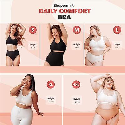 SHAPERMINT Compression Wirefree High Support Bra for Women Small to Plus  Size Everyday Wear, Exercise and Offers Back Support, Chocolate, Small :  : Clothing, Shoes & Accessories