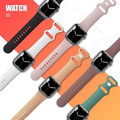 Silicone Band for Apple Watch 7/6/SE/5/4/3/2/1 38mm 40mm 42 mm 44mm 41MM  45MM Women Narrow Thin Sport Band for iwatch cat paw