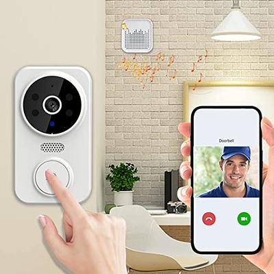 Lovskoo Doorbell Camera Wireless with HD Video, Real-time Video Call,  Electrical Equipment, Video Doorbell with Night Vision,Two Way Audio, 2.4G  WiFi Smart Doorbell, Home Security System (Black) - Yahoo Shopping