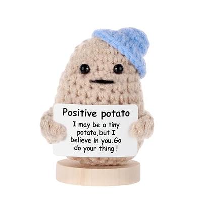 Positive Potatoes Knitting Potato Inspired Toy- Tiny Doll-Funny Christams  Gift
