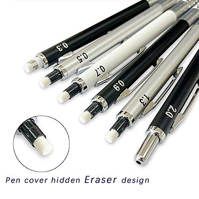 Nicpro 0.7 mm Art Mechanical Pencils Set in Storage Case, 3 PCS Metal