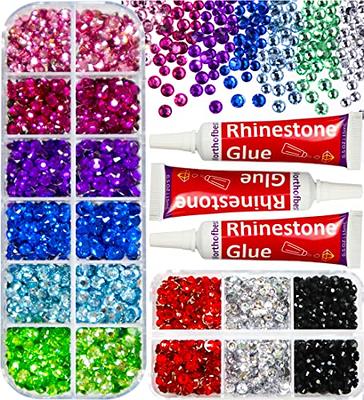 4320Pcs SS20 Flatback Rhinestones for Crafts Bulk Clear-Crystals White  Craft Gems Jewels Glass Diamonds Stone 5mm-Silver Gems for Nails Dance  Costumes