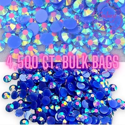 Rhinestones Bulk, Flatback Round Jelly Rhinestones Non Hotfix