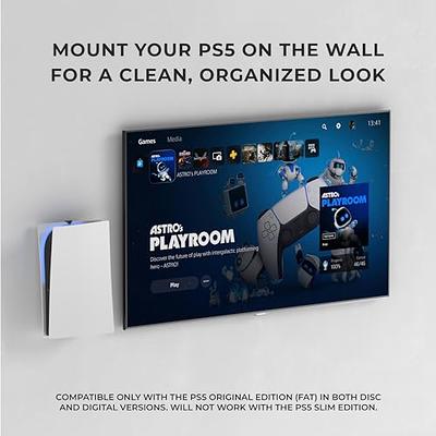  TotalMount Wall Mount for Original PS5 – Mounts Playstation 5  on a Wall by Your TV – Not Compatible with PS5 Slim (PS5 Wall Mount) :  Video Games