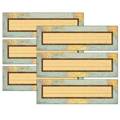 Teacher Created Resources Travel the Map Hanging Paper Fans, 3 Packs of 3