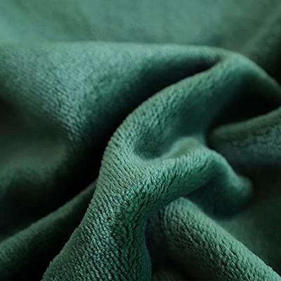 SOCHOW Flannel Fleece Blanket Twin size, All Season Lightweight Super Soft Cozy Blanket for Bed or Couch, Teal Green, 60x80 Inches