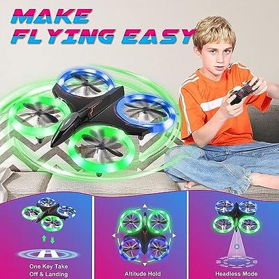 Mini Drone with LED Light, RC Drone for Kids with 2 Batteries and Remote  Control, Quadcopter with Altitude Hold and Headless Mode Gifts Toys for Boys  & Girls - Yahoo Shopping