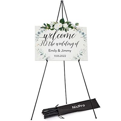 Easel Stand for Display 63'' Instant Foldable Portable Ground For Wedding  Banner