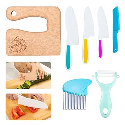 8pcs/set Kids Kitchen Knife Set, Safe Cooking Knife And Plastic