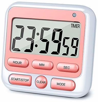 Magnetic Sports Digital Clock Large LCD Kitchen Cooking Timer Loud