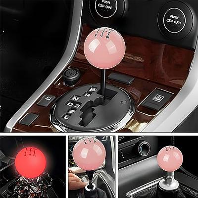 BESULEN Car Gear Shifter Head, Resin 5 Speed Shifter Knobs with 3 Adapters,  Luminous Gear Shift Knob, Round Ball Gear Shift Grip Handle Replacement Fit  Regular Car Transmissions (Red) - Yahoo Shopping