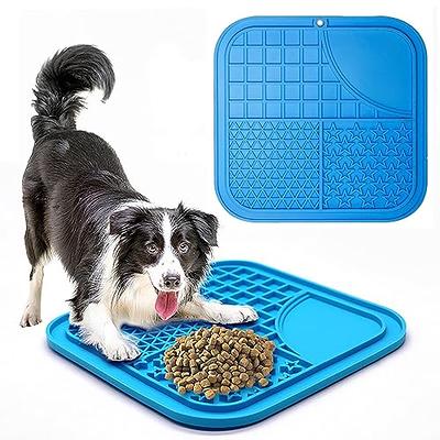 PatiencET Licking Mat for Dogs Cats 2 Pack, Dog Peanut Butter Lick Pad with  Strong Suction Cups for Calming, Reduce Anxiety Boredom (Blue & Green)