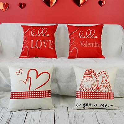  Preboun Buffalo Plaid Sofa Cover Valentine's Day