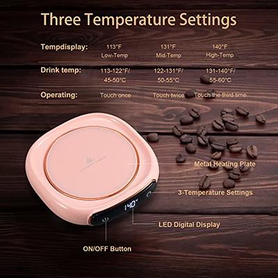 Bsigo RNAB0BWDNBW13 bsigo electric led display smart coffee mug warmer &  cute cat mug set, beverage cup warmer for desk, warmer plate for milk te