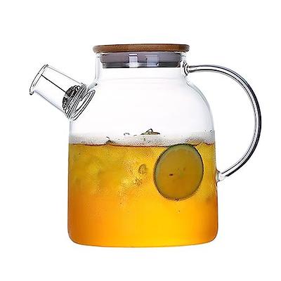 Stovetop & Microwave Safe Borosilicate Glass Teapot 20 Fl. Oz