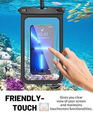 Niveaya Double Space Waterproof Phone Pouch - 2 Pack, Waterproof Phone Lanyard Case with iPhone 15/14/13/12 Pro Max/Pro/8 Plus, Galaxy S22/s21/s20