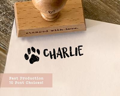 Personalized Dog Paw Stamp, Custom Pet Rubber Unique Gift For Lovers -  Yahoo Shopping