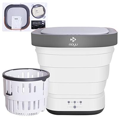 Portable Washing Machine Mini Washer with Drain Basket, Foldable
